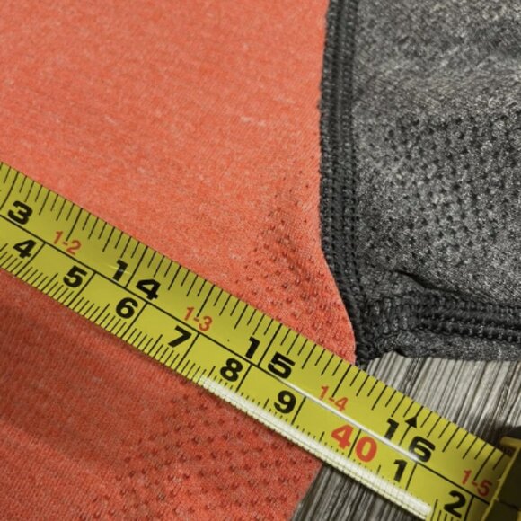 Lululemon Swiftly Tech Shirt 6 Womens Peach Gray Cap Sleeve Stretch Active Top - Picture 6 of 7